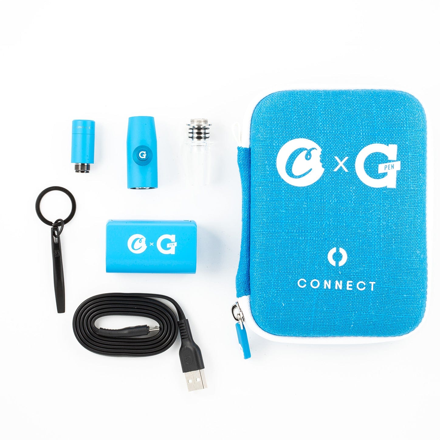 Cookies x G Pen Connect vaporizer on white background