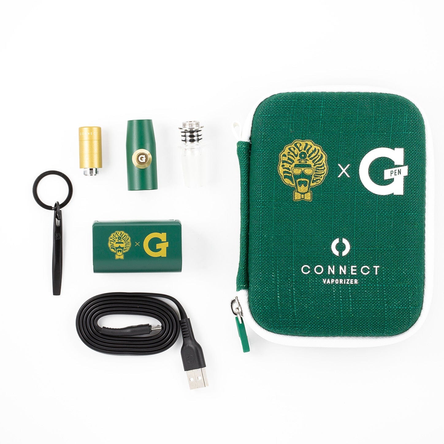 Dr. Greenthumb's x G Pen Connect vaporizer on white
