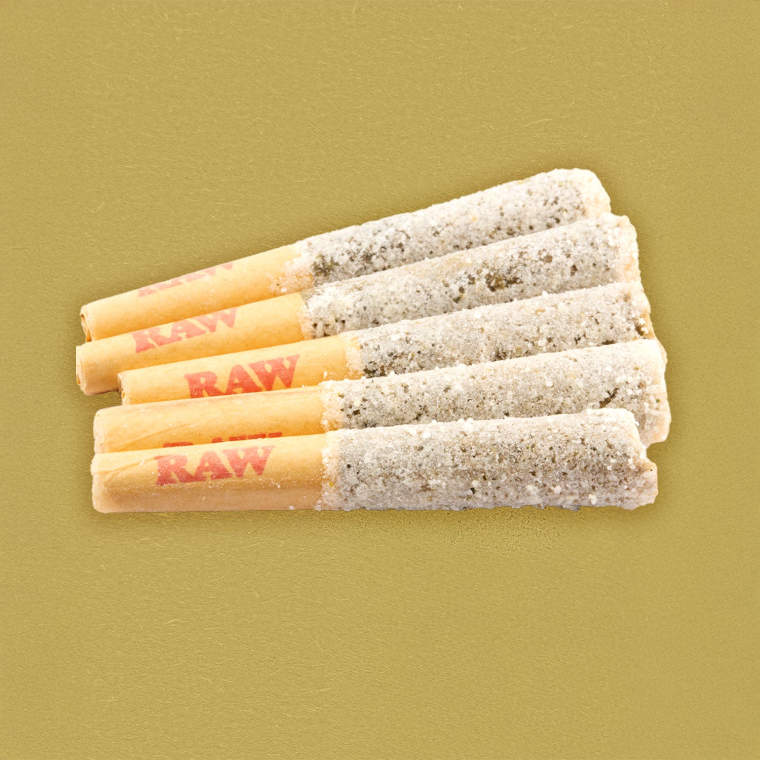 Pure Kush diamond hash hole pre-rolls 5-pack spread