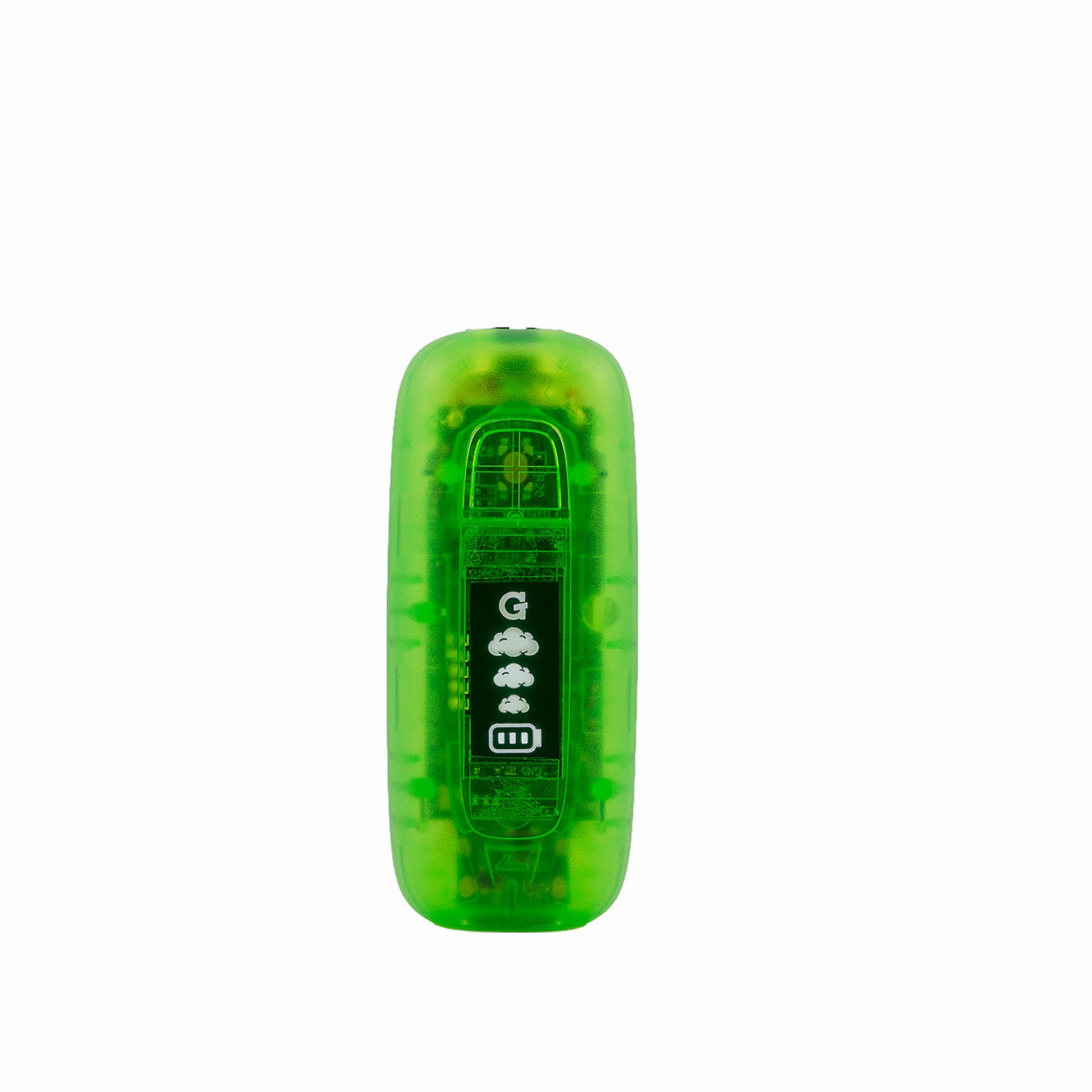 G Pen 510 Original neon green translucent battery front view