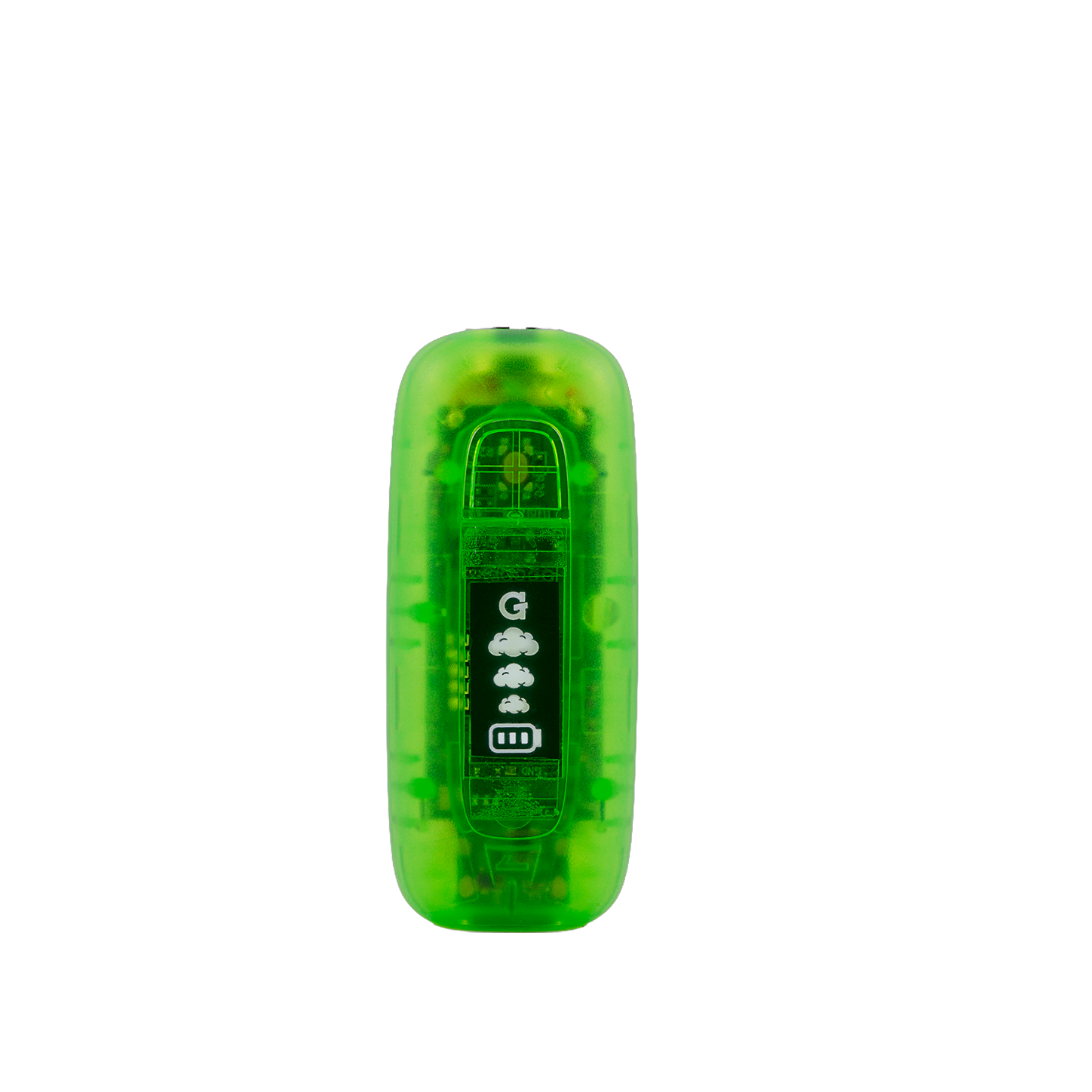 G Pen 510 Original neon green translucent battery top view