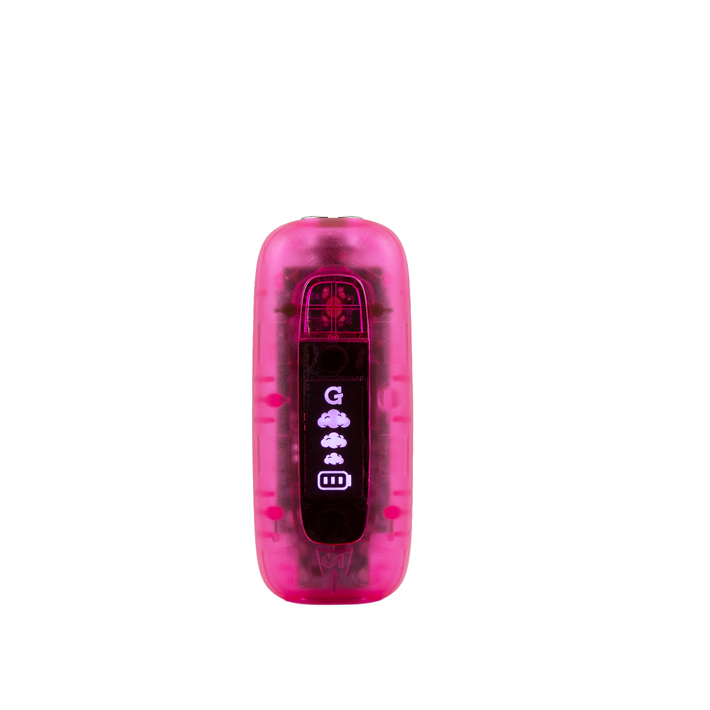 G Pen 510 Original pink translucent battery top view