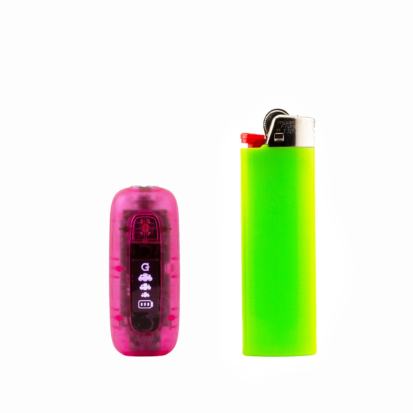 G Pen 510 Original pink translucent battery detail