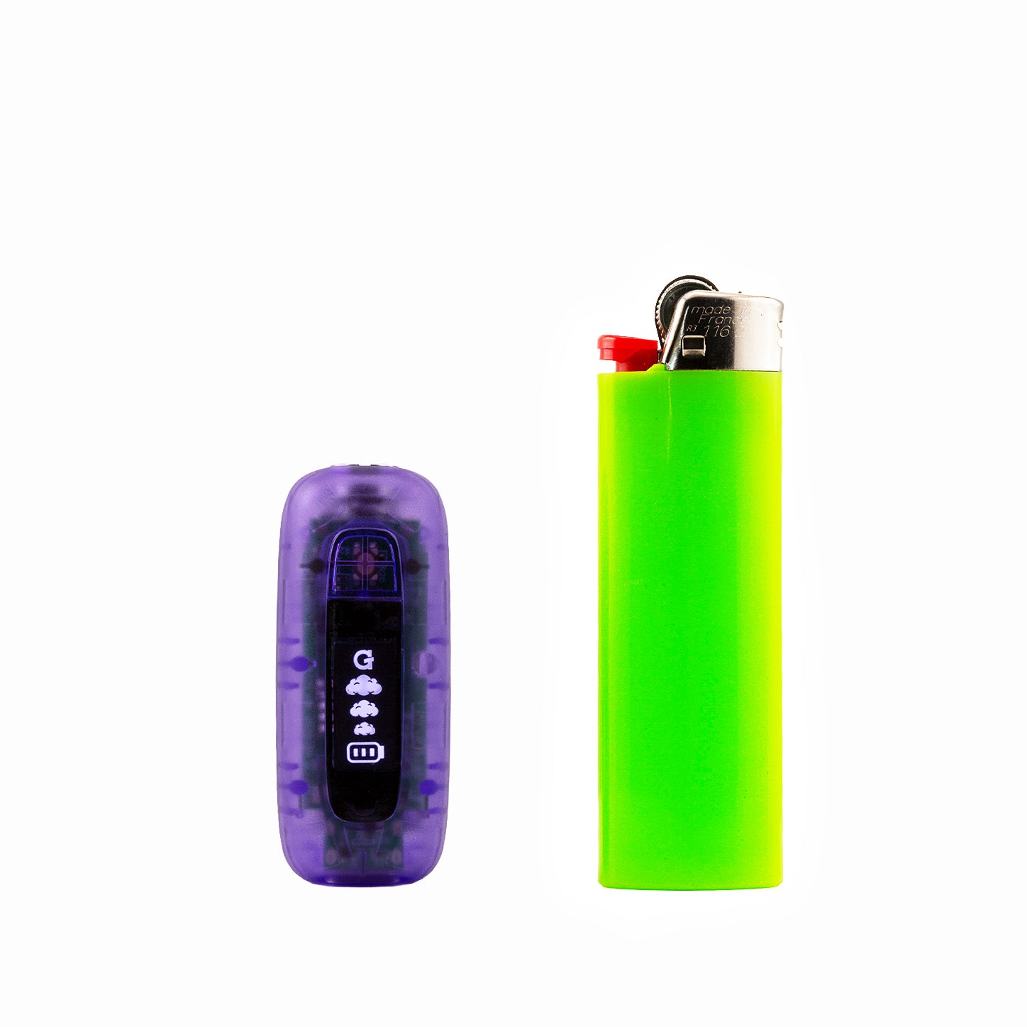 G Pen 510 Original purple translucent battery detail