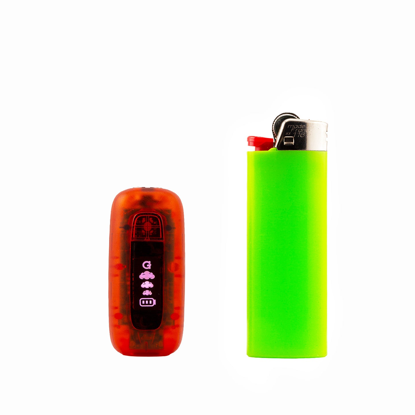 G Pen 510 Original red translucent battery detail